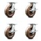 Service Caster 8 Inch Heavy Duty High Temp Phenolic Caster Set with Roller Bearings and Brakes SCC-35S820-PHRHT-SLB-4 - alternate 1